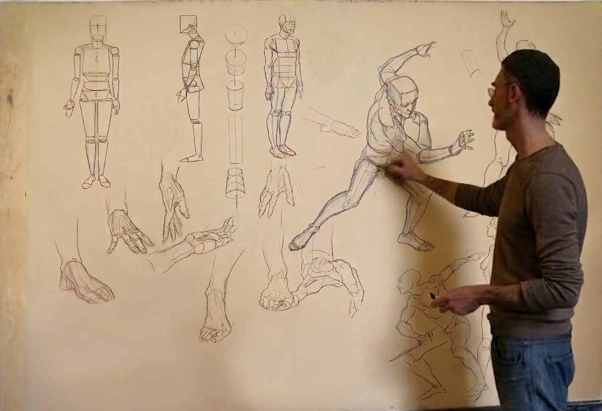 Disegno anatomico dal vero